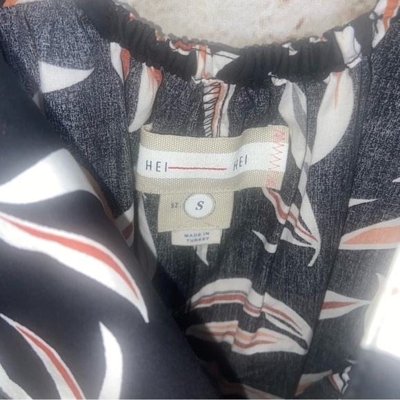 Anthropologie Hei Hei Palma Romper Black Printed Size Small - Picture 8 of 8